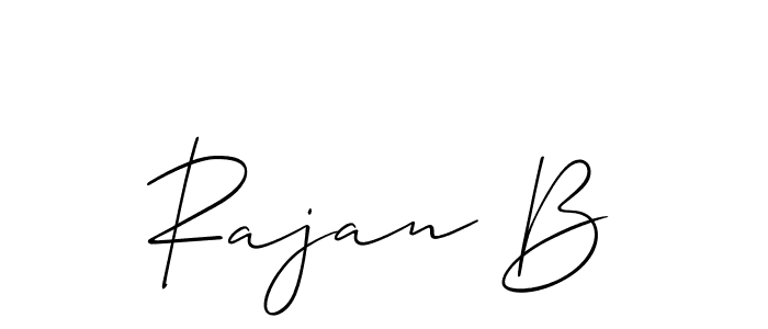 Make a beautiful signature design for name Rajan B. Use this online signature maker to create a handwritten signature for free. Rajan B signature style 2 images and pictures png