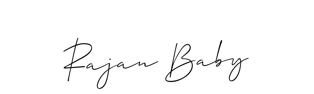 Best and Professional Signature Style for Rajan Baby. Allison_Script Best Signature Style Collection. Rajan Baby signature style 2 images and pictures png