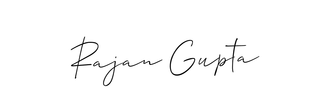 It looks lik you need a new signature style for name Rajan Gupta. Design unique handwritten (Allison_Script) signature with our free signature maker in just a few clicks. Rajan Gupta signature style 2 images and pictures png