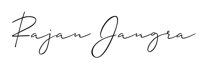 Explore multiple handwriting variations for Rajan Jangra including this stunning Allison_Script design. Free to use across all platforms. Rajan Jangra signature style 2 images and pictures png