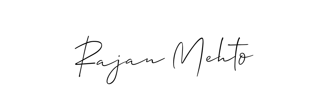 How to make Rajan Mehto signature? Allison_Script is a professional autograph style. Create handwritten signature for Rajan Mehto name. Rajan Mehto signature style 2 images and pictures png