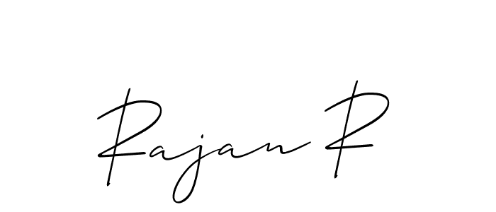 You can use this online signature creator to create a handwritten signature for the name Rajan R. This is the best online autograph maker. Rajan R signature style 2 images and pictures png