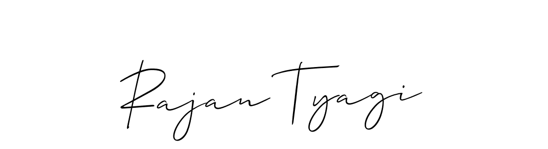 How to Draw Rajan Tyagi signature style? Allison_Script is a latest design signature styles for name Rajan Tyagi. Rajan Tyagi signature style 2 images and pictures png