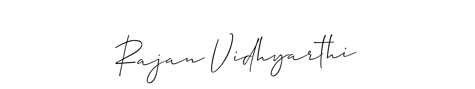 Also You can easily find your signature by using the search form. We will create Rajan Vidhyarthi name handwritten signature images for you free of cost using Allison_Script sign style. Rajan Vidhyarthi signature style 2 images and pictures png