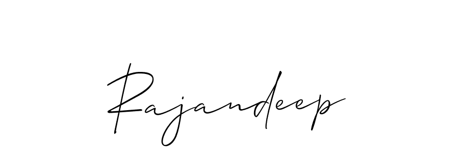 if you are searching for the best signature style for your name Rajandeep. so please give up your signature search. here we have designed multiple signature styles  using Allison_Script. Rajandeep signature style 2 images and pictures png