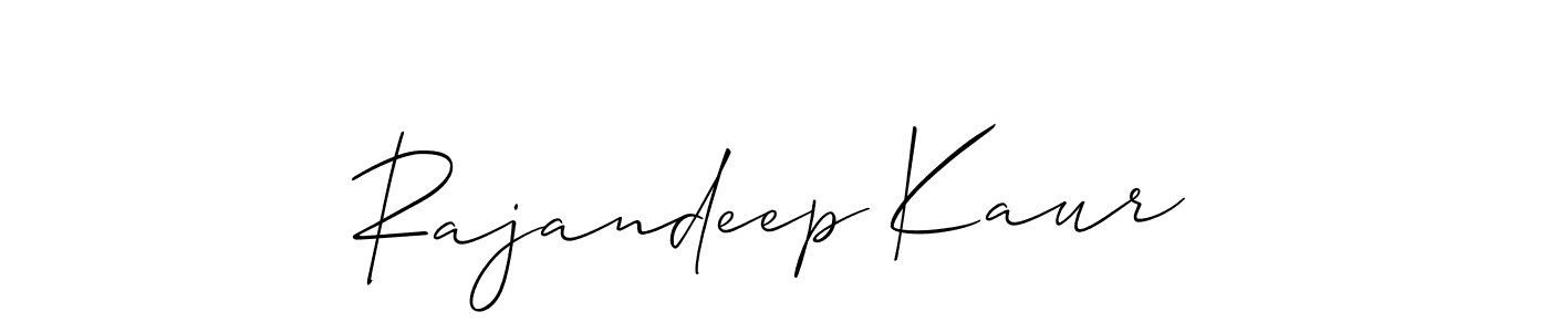 Make a short Rajandeep Kaur signature style. Manage your documents anywhere anytime using Allison_Script. Create and add eSignatures, submit forms, share and send files easily. Rajandeep Kaur signature style 2 images and pictures png