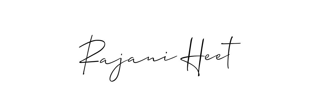 You should practise on your own different ways (Allison_Script) to write your name (Rajani Heet) in signature. don't let someone else do it for you. Rajani Heet signature style 2 images and pictures png