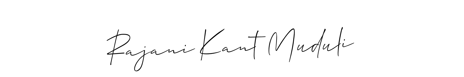 Also You can easily find your signature by using the search form. We will create Rajani Kant Muduli name handwritten signature images for you free of cost using Allison_Script sign style. Rajani Kant Muduli signature style 2 images and pictures png