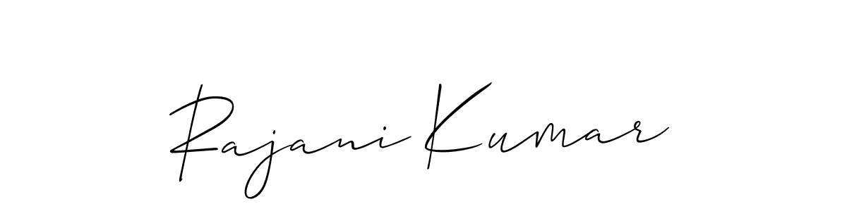 Make a short Rajani Kumar signature style. Manage your documents anywhere anytime using Allison_Script. Create and add eSignatures, submit forms, share and send files easily. Rajani Kumar signature style 2 images and pictures png