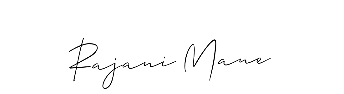 Also You can easily find your signature by using the search form. We will create Rajani Mane name handwritten signature images for you free of cost using Allison_Script sign style. Rajani Mane signature style 2 images and pictures png