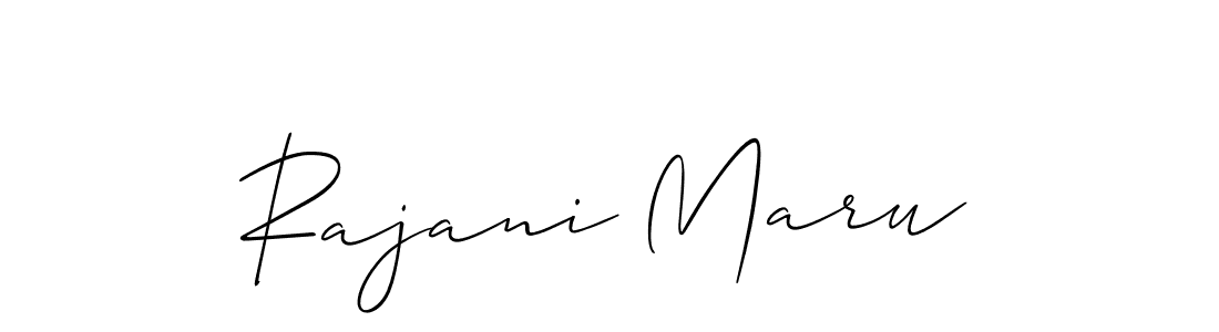 Also You can easily find your signature by using the search form. We will create Rajani Maru name handwritten signature images for you free of cost using Allison_Script sign style. Rajani Maru signature style 2 images and pictures png