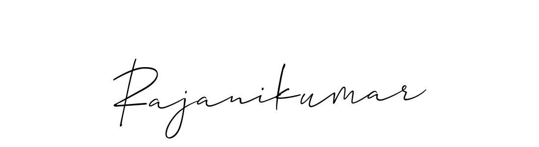 Allison_Script is a professional signature style that is perfect for those who want to add a touch of class to their signature. It is also a great choice for those who want to make their signature more unique. Get Rajanikumar name to fancy signature for free. Rajanikumar signature style 2 images and pictures png