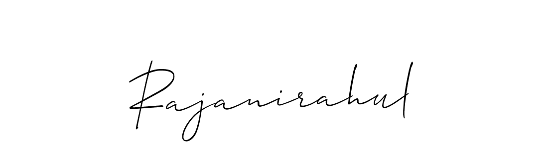 Make a beautiful signature design for name Rajanirahul. With this signature (Allison_Script) style, you can create a handwritten signature for free. Rajanirahul signature style 2 images and pictures png