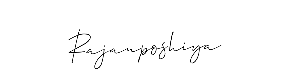 Make a short Rajanposhiya signature style. Manage your documents anywhere anytime using Allison_Script. Create and add eSignatures, submit forms, share and send files easily. Rajanposhiya signature style 2 images and pictures png