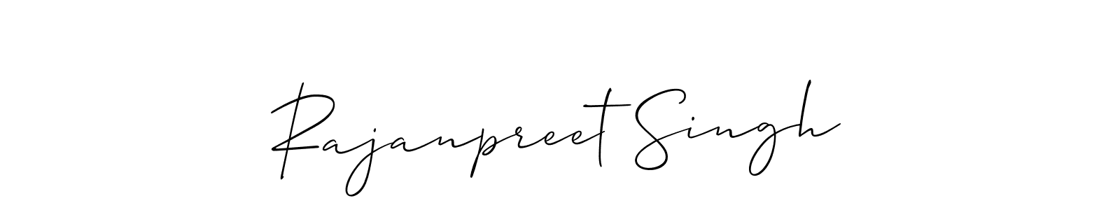 Use a signature maker to create a handwritten signature online. With this signature software, you can design (Allison_Script) your own signature for name Rajanpreet Singh. Rajanpreet Singh signature style 2 images and pictures png