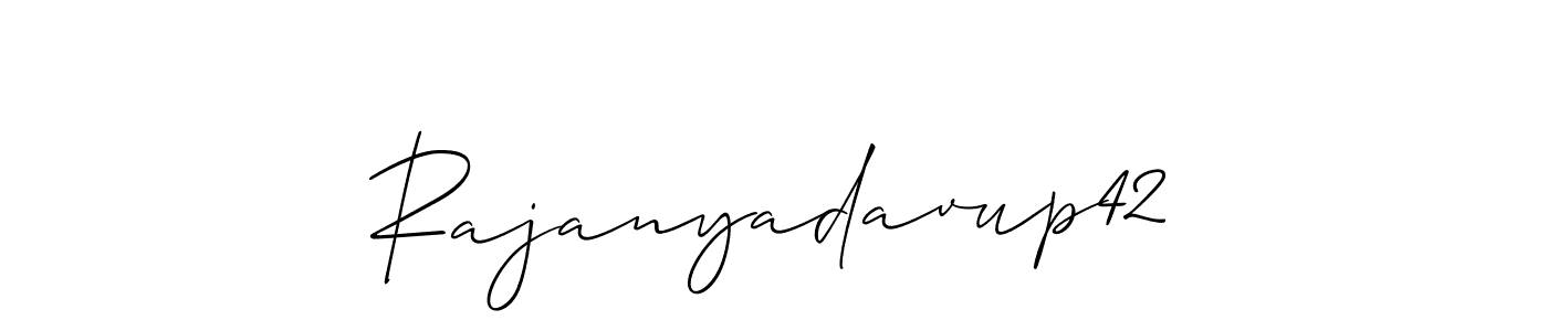 if you are searching for the best signature style for your name Rajanyadavup42. so please give up your signature search. here we have designed multiple signature styles  using Allison_Script. Rajanyadavup42 signature style 2 images and pictures png