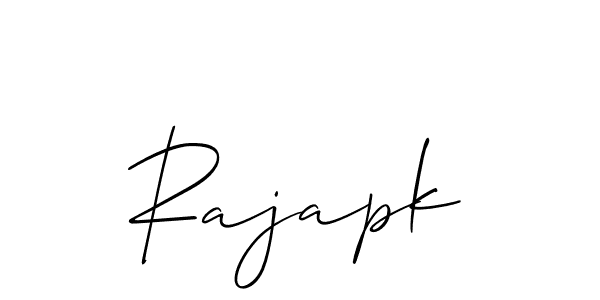 if you are searching for the best signature style for your name Rajapk. so please give up your signature search. here we have designed multiple signature styles  using Allison_Script. Rajapk signature style 2 images and pictures png