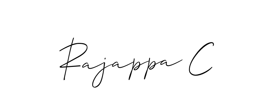 Similarly Allison_Script is the best handwritten signature design. Signature creator online .You can use it as an online autograph creator for name Rajappa C. Rajappa C signature style 2 images and pictures png