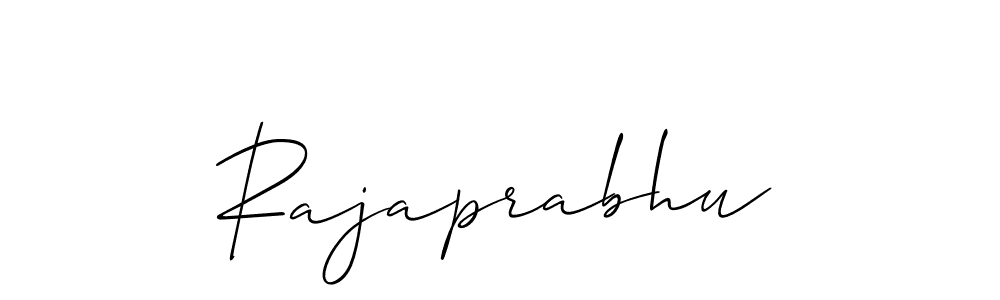 Make a beautiful signature design for name Rajaprabhu. With this signature (Allison_Script) style, you can create a handwritten signature for free. Rajaprabhu signature style 2 images and pictures png