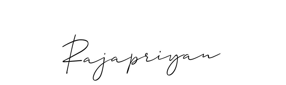 Rajapriyan stylish signature style. Best Handwritten Sign (Allison_Script) for my name. Handwritten Signature Collection Ideas for my name Rajapriyan. Rajapriyan signature style 2 images and pictures png