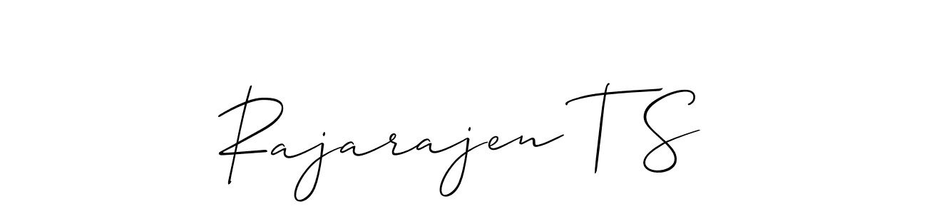 Make a short Rajarajen T S signature style. Manage your documents anywhere anytime using Allison_Script. Create and add eSignatures, submit forms, share and send files easily. Rajarajen T S signature style 2 images and pictures png