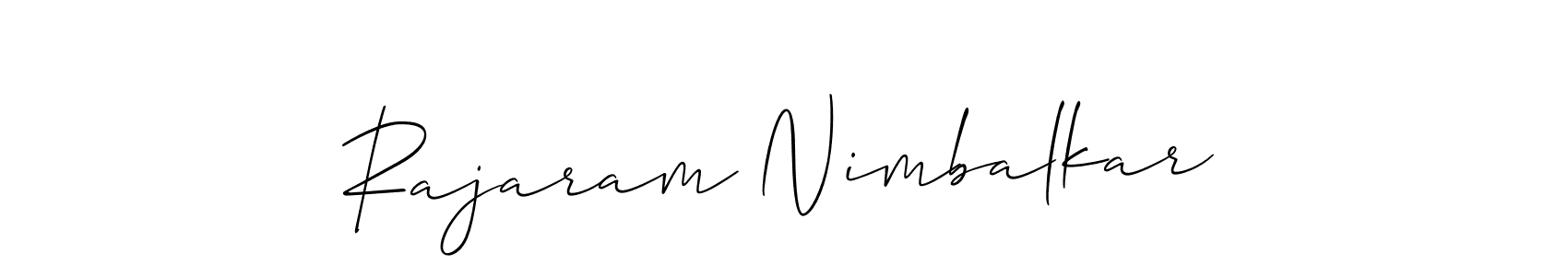 Also we have Rajaram Nimbalkar name is the best signature style. Create professional handwritten signature collection using Allison_Script autograph style. Rajaram Nimbalkar signature style 2 images and pictures png