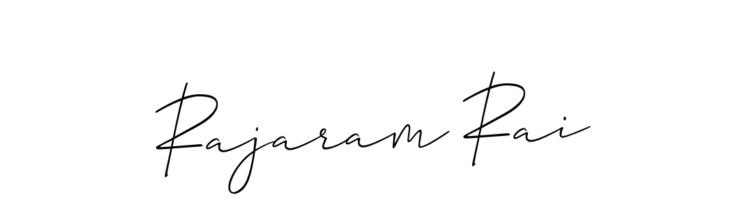 How to make Rajaram Rai signature? Allison_Script is a professional autograph style. Create handwritten signature for Rajaram Rai name. Rajaram Rai signature style 2 images and pictures png