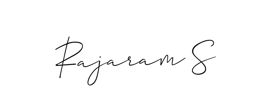 Also You can easily find your signature by using the search form. We will create Rajaram S name handwritten signature images for you free of cost using Allison_Script sign style. Rajaram S signature style 2 images and pictures png