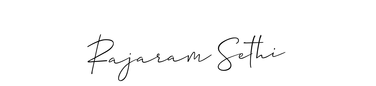It looks lik you need a new signature style for name Rajaram Sethi. Design unique handwritten (Allison_Script) signature with our free signature maker in just a few clicks. Rajaram Sethi signature style 2 images and pictures png