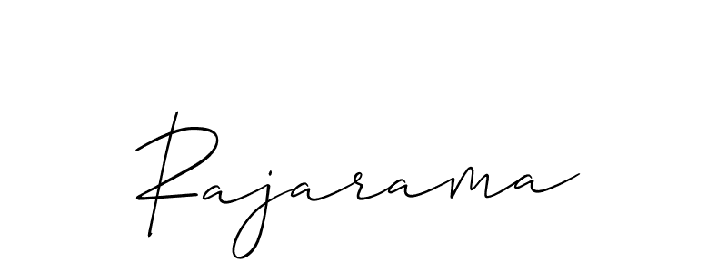 Design your own signature with our free online signature maker. With this signature software, you can create a handwritten (Allison_Script) signature for name Rajarama. Rajarama signature style 2 images and pictures png