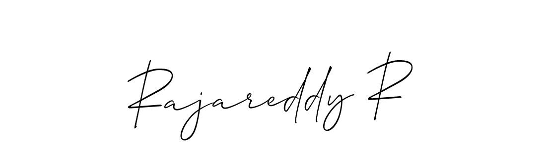 It looks lik you need a new signature style for name Rajareddy R. Design unique handwritten (Allison_Script) signature with our free signature maker in just a few clicks. Rajareddy R signature style 2 images and pictures png