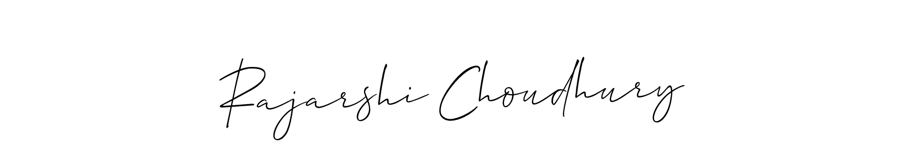 Make a beautiful signature design for name Rajarshi Choudhury. With this signature (Allison_Script) style, you can create a handwritten signature for free. Rajarshi Choudhury signature style 2 images and pictures png