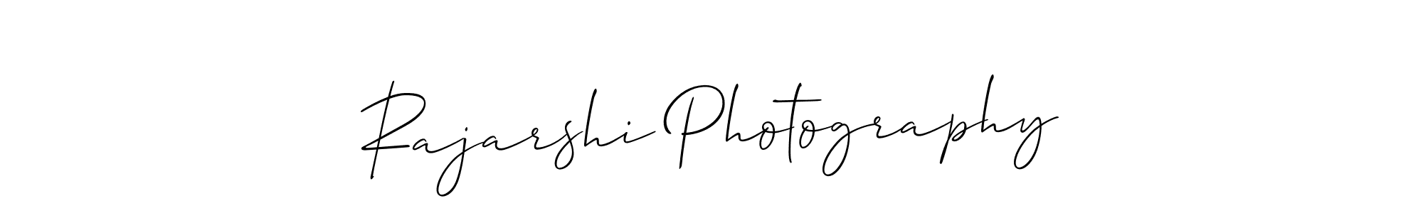 Use a signature maker to create a handwritten signature online. With this signature software, you can design (Allison_Script) your own signature for name Rajarshi Photography. Rajarshi Photography signature style 2 images and pictures png