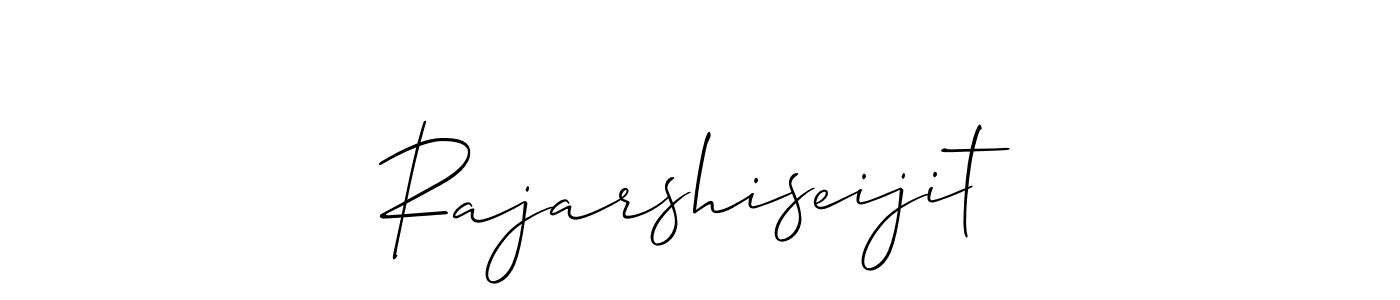 How to make Rajarshiseijit signature? Allison_Script is a professional autograph style. Create handwritten signature for Rajarshiseijit name. Rajarshiseijit signature style 2 images and pictures png