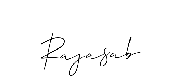 Create a beautiful signature design for name Rajasab. With this signature (Allison_Script) fonts, you can make a handwritten signature for free. Rajasab signature style 2 images and pictures png