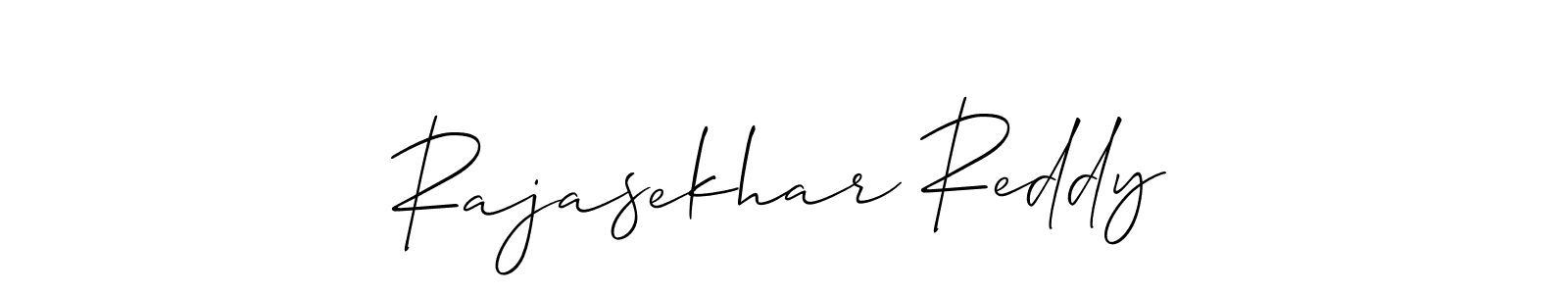 Allison_Script is a professional signature style that is perfect for those who want to add a touch of class to their signature. It is also a great choice for those who want to make their signature more unique. Get Rajasekhar Reddy name to fancy signature for free. Rajasekhar Reddy signature style 2 images and pictures png