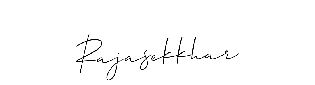 Also we have Rajasekkhar name is the best signature style. Create professional handwritten signature collection using Allison_Script autograph style. Rajasekkhar signature style 2 images and pictures png