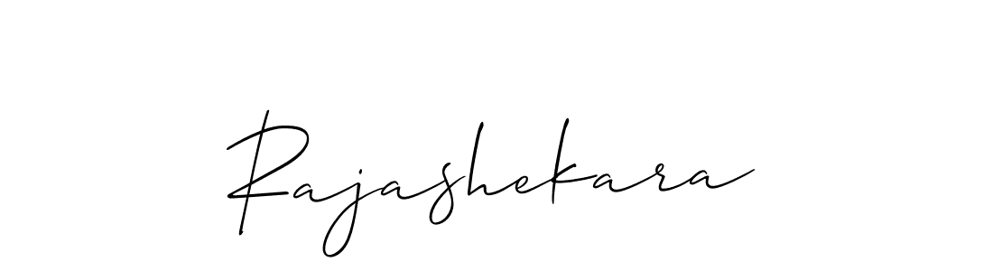 Design your own signature with our free online signature maker. With this signature software, you can create a handwritten (Allison_Script) signature for name Rajashekara. Rajashekara signature style 2 images and pictures png