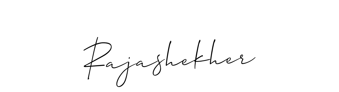 Create a beautiful signature design for name Rajashekher. With this signature (Allison_Script) fonts, you can make a handwritten signature for free. Rajashekher signature style 2 images and pictures png