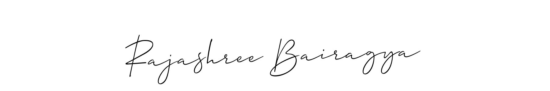 Also we have Rajashree Bairagya name is the best signature style. Create professional handwritten signature collection using Allison_Script autograph style. Rajashree Bairagya signature style 2 images and pictures png