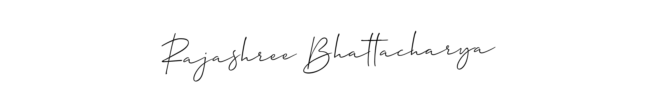 Make a beautiful signature design for name Rajashree Bhattacharya. With this signature (Allison_Script) style, you can create a handwritten signature for free. Rajashree Bhattacharya signature style 2 images and pictures png