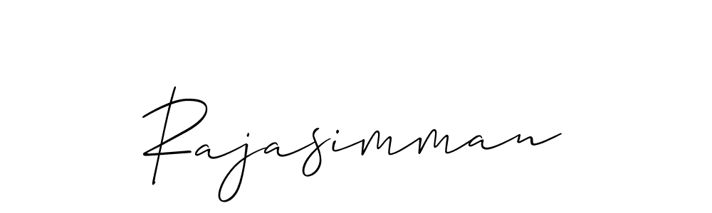 Best and Professional Signature Style for Rajasimman. Allison_Script Best Signature Style Collection. Rajasimman signature style 2 images and pictures png