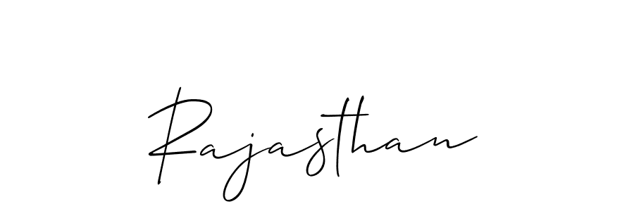 Design your own signature with our free online signature maker. With this signature software, you can create a handwritten (Allison_Script) signature for name Rajasthan. Rajasthan signature style 2 images and pictures png