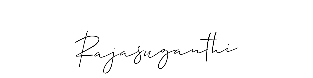Create a beautiful signature design for name Rajasuganthi. With this signature (Allison_Script) fonts, you can make a handwritten signature for free. Rajasuganthi signature style 2 images and pictures png