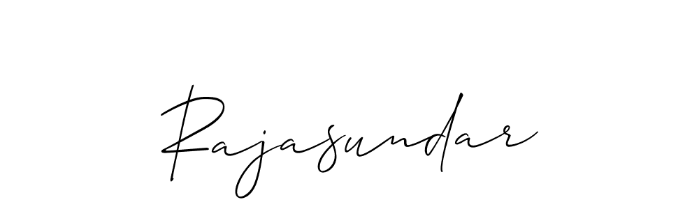 Make a short Rajasundar signature style. Manage your documents anywhere anytime using Allison_Script. Create and add eSignatures, submit forms, share and send files easily. Rajasundar signature style 2 images and pictures png