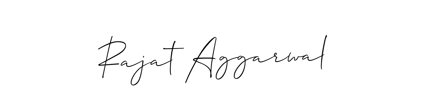 It looks lik you need a new signature style for name Rajat Aggarwal. Design unique handwritten (Allison_Script) signature with our free signature maker in just a few clicks. Rajat Aggarwal signature style 2 images and pictures png