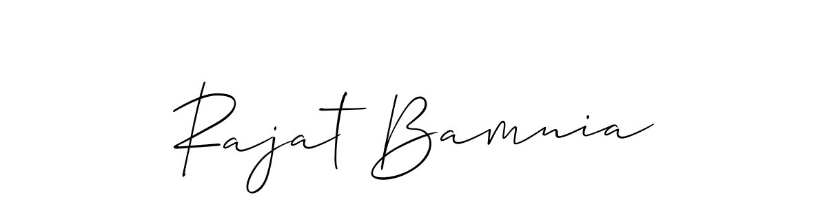 How to Draw Rajat Bamnia signature style? Allison_Script is a latest design signature styles for name Rajat Bamnia. Rajat Bamnia signature style 2 images and pictures png