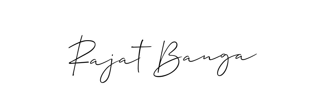You should practise on your own different ways (Allison_Script) to write your name (Rajat Banga) in signature. don't let someone else do it for you. Rajat Banga signature style 2 images and pictures png
