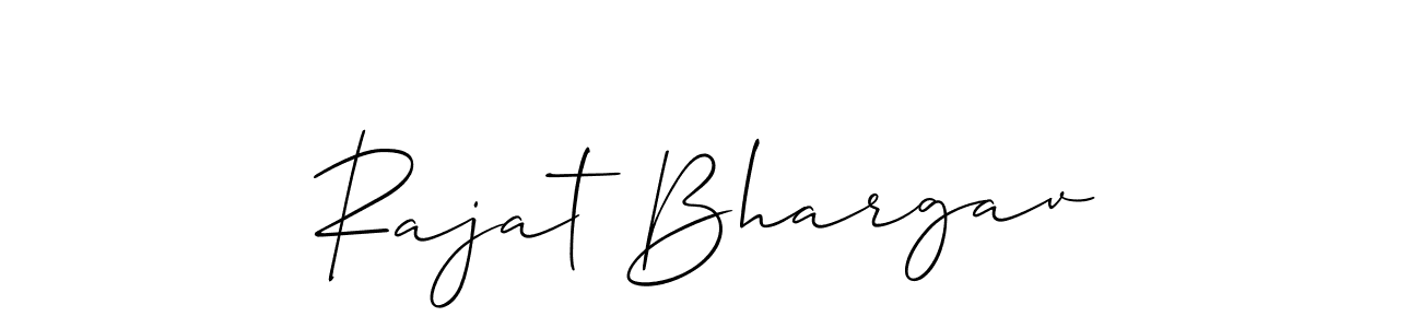 How to make Rajat Bhargav signature? Allison_Script is a professional autograph style. Create handwritten signature for Rajat Bhargav name. Rajat Bhargav signature style 2 images and pictures png