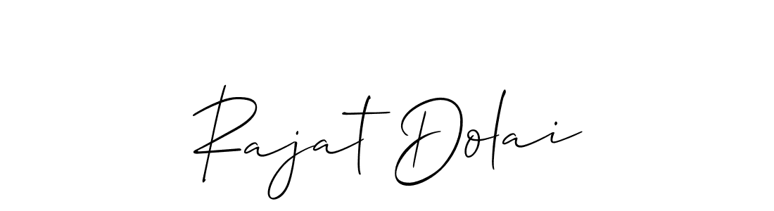 It looks lik you need a new signature style for name Rajat Dolai. Design unique handwritten (Allison_Script) signature with our free signature maker in just a few clicks. Rajat Dolai signature style 2 images and pictures png